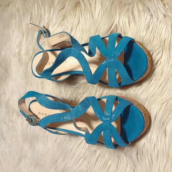 Sacha London Shoes - SACHA LONDON Kerry size 10 blue wedges
